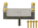EM-Tec SC2R Proben-Klemmhalter für REM mit Vertiefung, 25 x 15 mm Probenfläche, Std. Pin